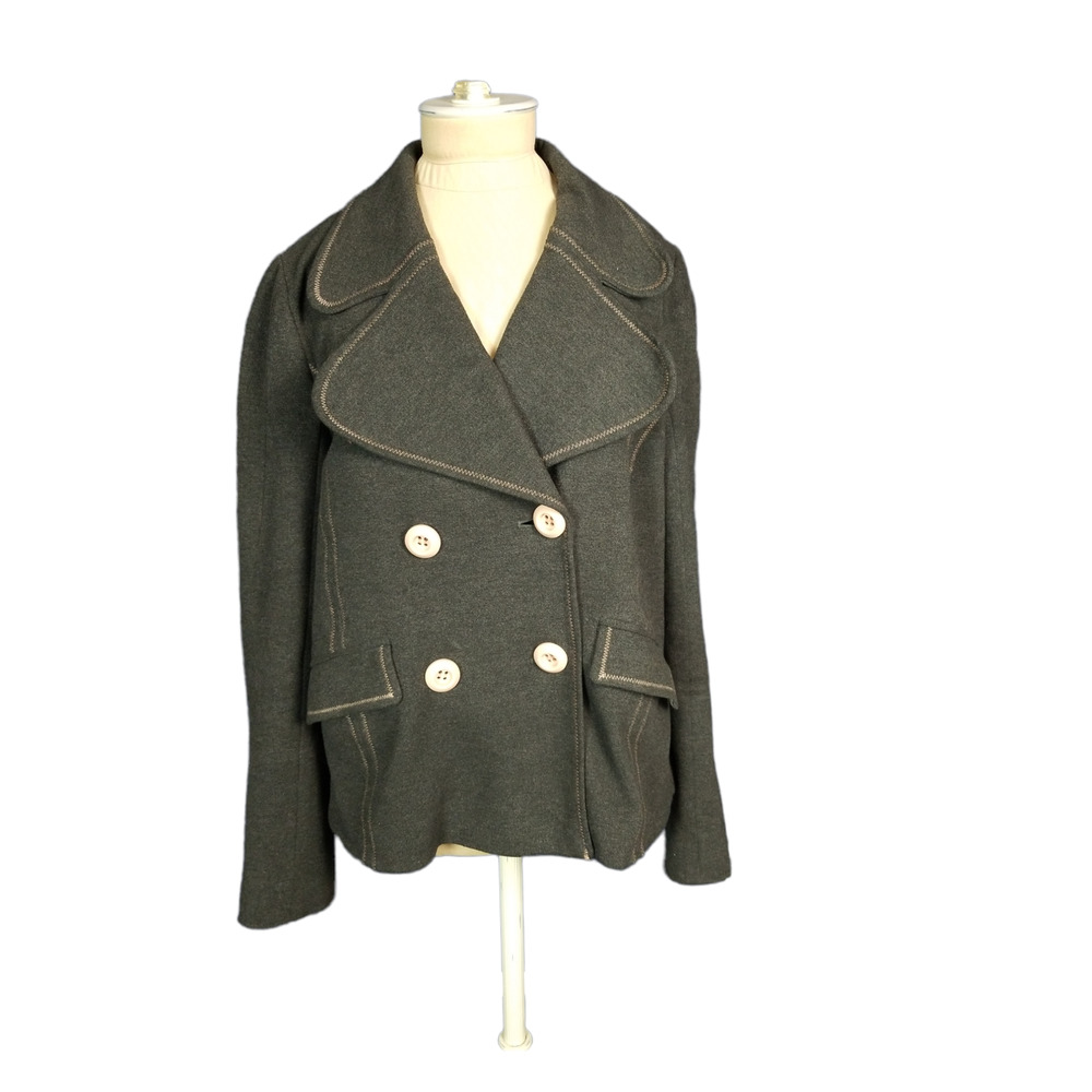 Anthropologie ETT Twa for Anthropologie Gray Short Jacket Size Medium